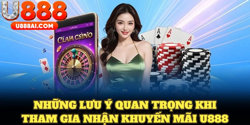 Lưu ý khi nhận các khuyến mãi U888 Lưu ý khi nhận các khuyến mãi U888